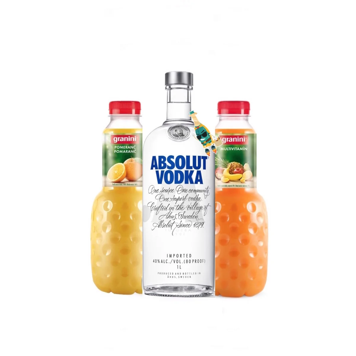 Absolut 1l + 2x Granini 1l