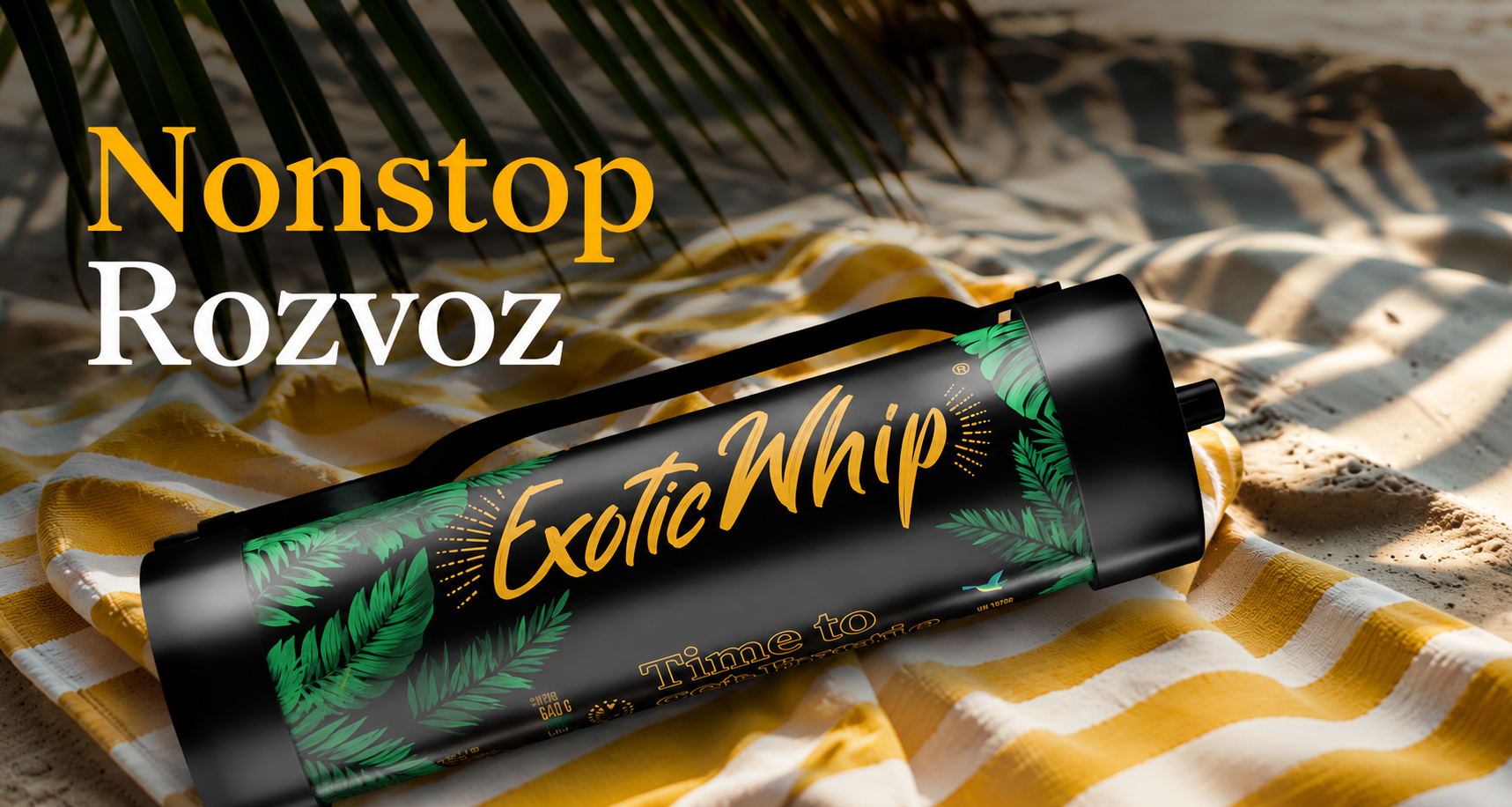 Nonstop rozvoz Exotic Whip šlehačkových bomb